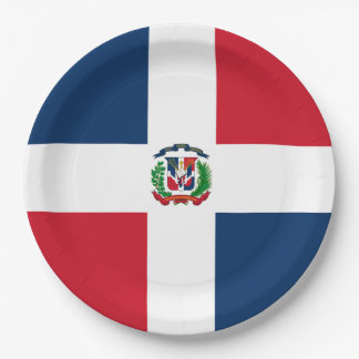 Flag: Dominican Republic Paper Plate