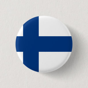 Flag Finland 3 Cm Round Badge