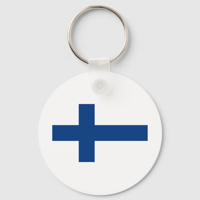 Flag Finland Key Ring (Front)