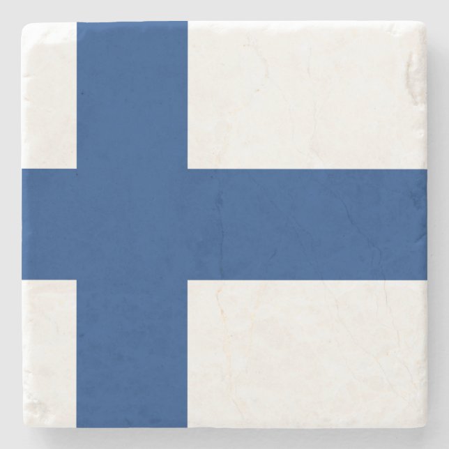 Flag Finland Stone Coaster (Front)