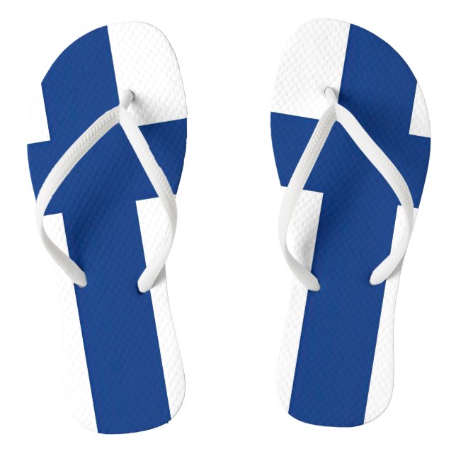 Flag Finland Thongs (Footbed)