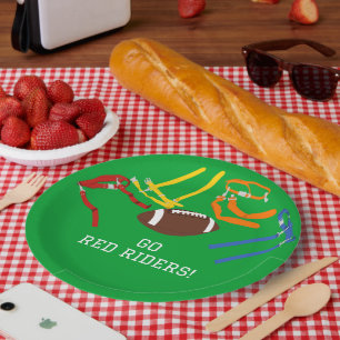 Flag Football Banquet End of Season Party Paper Plate