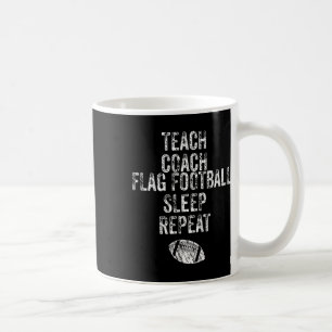 Flag Football Coach Teacher Funny Sports Team Coffee Mug