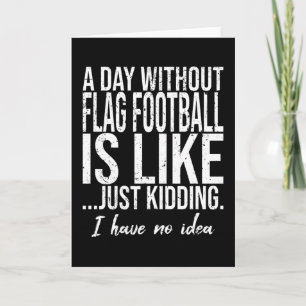 Flag Football funny sports gift Card