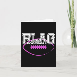 Flag Football Girls' Team Players Card