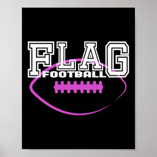Flag Football Girls' Team Players  Poster