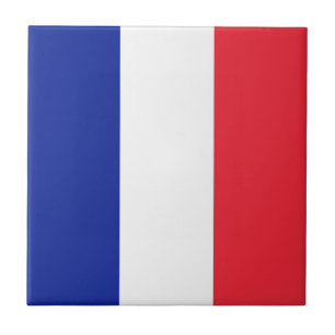 Flag France Tricolor Ceramic Tile