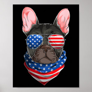 Flag French Bulldog 1 Poster