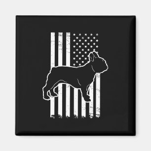 Flag French Bulldog Magnet
