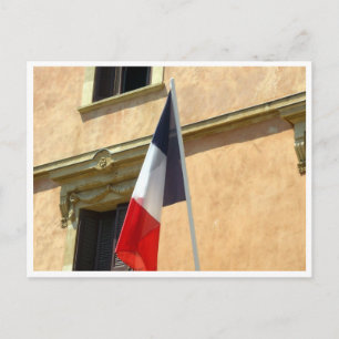 flag french postcard