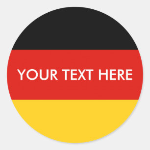 Flag Germany tricolor Classic Round Sticker