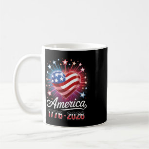 Flag Heart 1776 2026 July 4th 250th Birthday _9 Coffee Mug