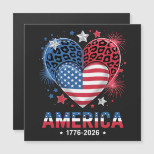 Flag Heart Leopard 1776 2026 July 4th