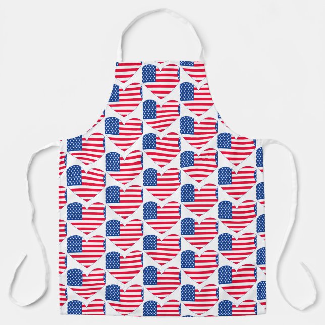Flag Hearts Apron (Front)