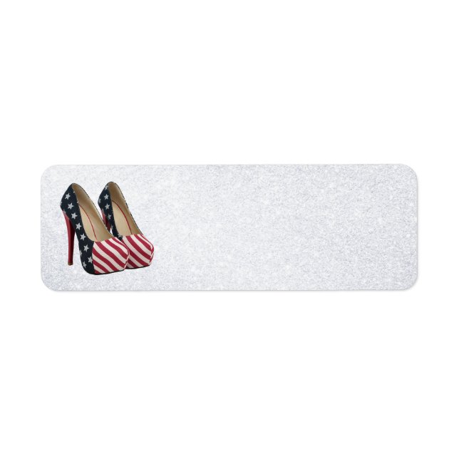 FLAG HIGH HEEL SHOES ADDRESS LABEL RETURN ADDRESS LABEL (Front)