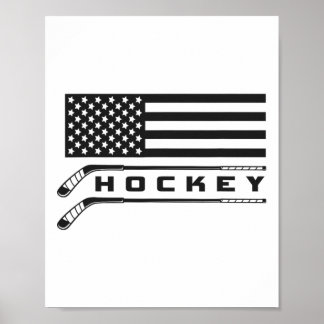 Flag Hockey Apparel - Hockey  Poster
