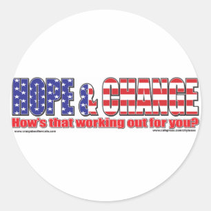 Flag-Hope-Tee Classic Round Sticker
