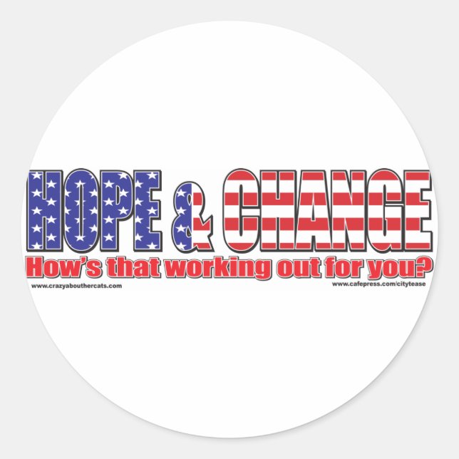 Flag-Hope-Tee Classic Round Sticker (Front)