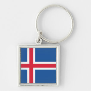 Flag Iceland Key Ring