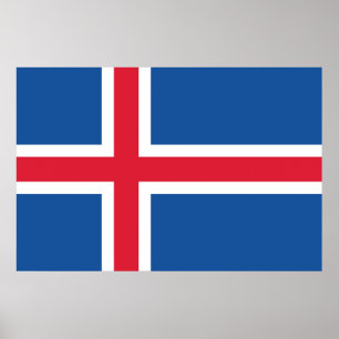 Flag Iceland Poster