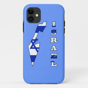 Flag in Map of Israel iPhone 11 Case