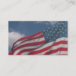Flag in the clouds business card