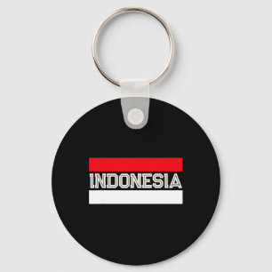 Flag Independence Day Indonesian  Key Ring