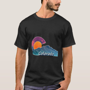 Flag Inspired Longs Peak Colorado T-Shirt