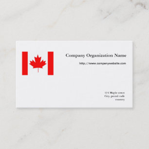 Flag international business card