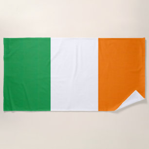 Flag Ireland Tricolor Beach Towel