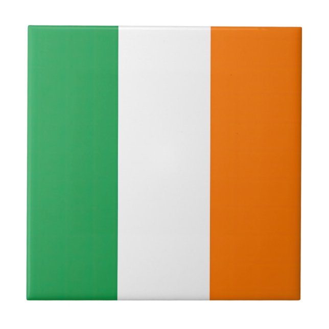 Flag Ireland Tricolor Ceramic Tile (Front)