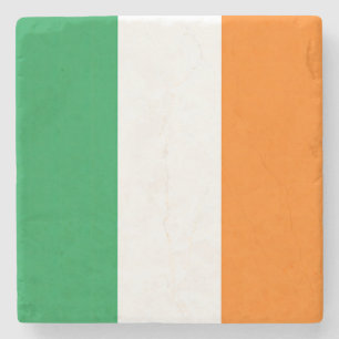Flag Ireland Tricolor Stone Coaster