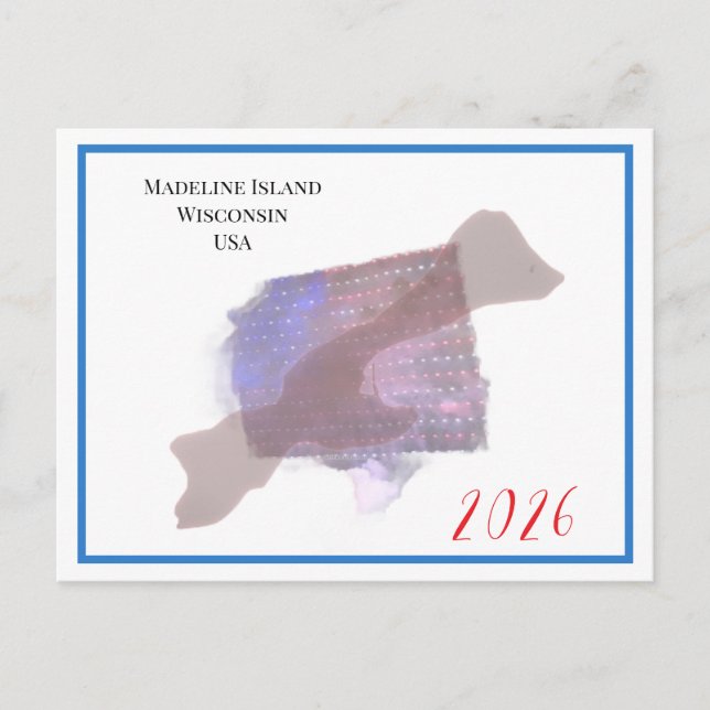 Flag Island - 2026 Postcard (Front)