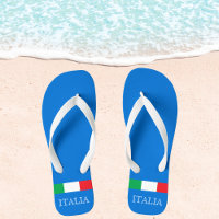 Flag Italy azure blue Italia