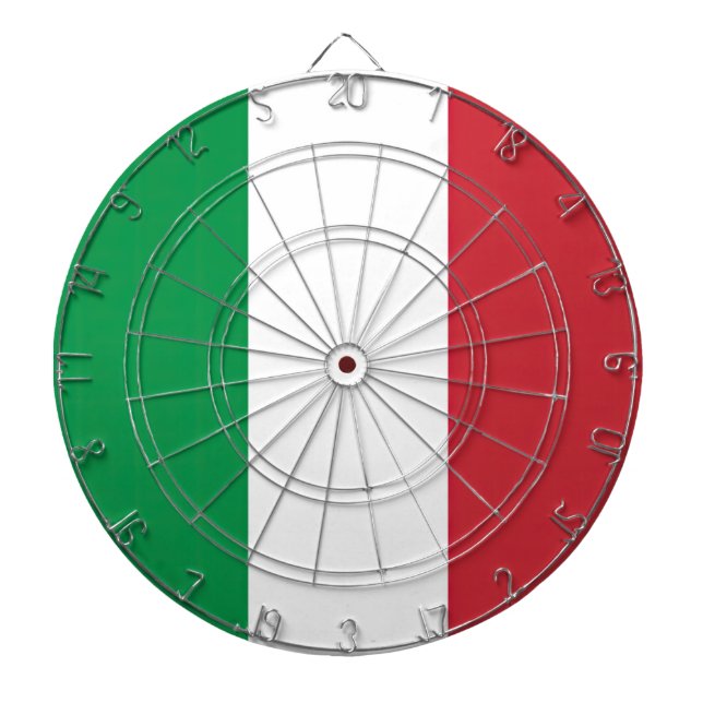 Flag Italy Tricolor Dartboard (Front)