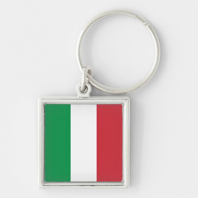 Flag Italy Tricolor Key Ring (Front)