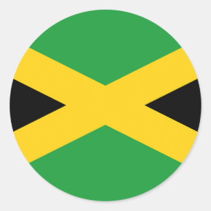 Flag Jamaica Classic Round Sticker