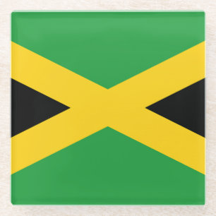 Flag Jamaica Glass Coaster