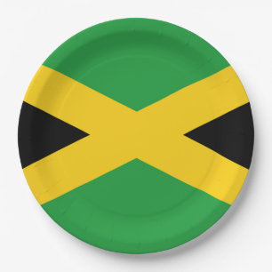 Flag Jamaica Paper Plate