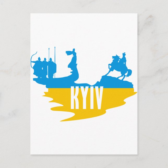 Flag Kyiv Postcard (Front)