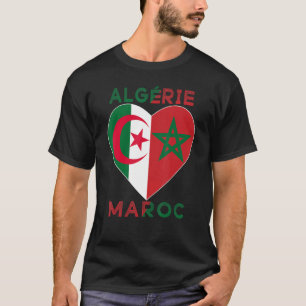 Flag Love Morocco Algeria I Love Morocco Algeria S T-Shirt