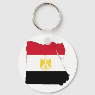 Flag/Map of Egypt Key Ring