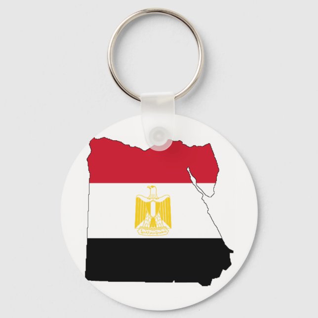 Flag/Map of Egypt Key Ring (Front)