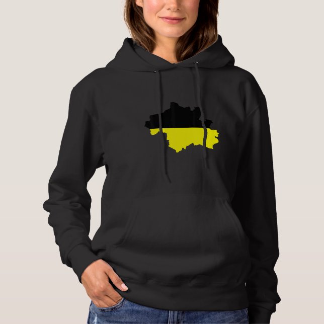 Flag Map of Munich City Germany Hoodie (Front)