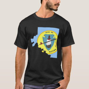 Flag map of the Osage Nation T-Shirt