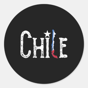 Flag Map Patriotic Independence Day Classic Round Sticker