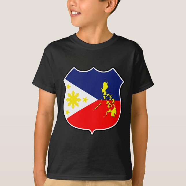 Flag & map T-Shirt (Front)