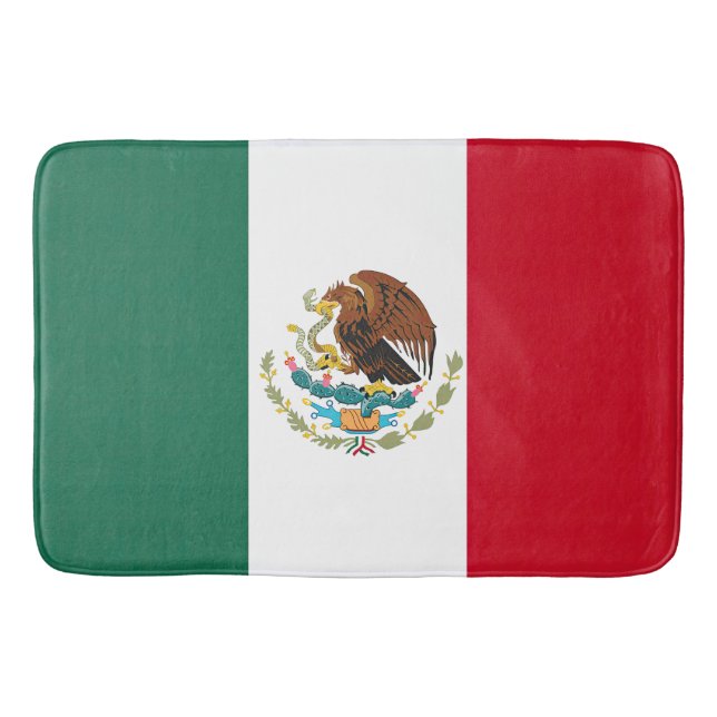 Flag Mexico Tricolor Bath Mat (Front)