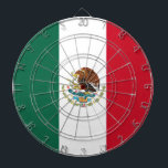 Flag Mexico Tricolor Dartboard<br><div class="desc">Flag of Mexico Tricolor: La Patria es Primero</div>