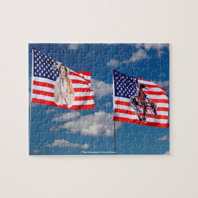 Flag Monument Calley Arizona Jigsaw Puzzle (Horizontal)